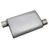 Pypes Violator 409 Stainless Steel 3 Inch Muffler MVV16 Muffler, Series, Steel, Natural, 3.0 in. Offset Inlet/3.0 in. Offset Outlet, Each thumbnail 2