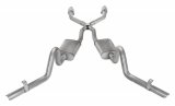 Pypes Race Pro Dual Exhaust Systems SGG910RE Systems, Crossmember Back w/X-Pipe, 78-88 GM G-Body Split Rear Exit 2.5 in Intermediate thumbnail 2