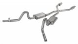 Pypes Race Pro Dual Exhaust Systems SGG910RE Systems, Crossmember Back w/X-Pipe, 78-88 GM G-Body Split Rear Exit 2.5 in Intermediate thumbnail 3