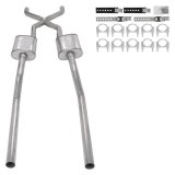 Pypes Violator Dual Exhaust Systems SGT77V Kit, 1955-59 GM Truck W/ X Rear Exit Mufflers thumbnail 1