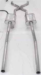 Pypes Violator Dual Exhaust Systems SGT77V Kit, 1955-59 GM Truck W/ X Rear Exit Mufflers thumbnail 4