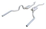 Pypes No-Muffler Exhaust Systems SGA30 System, No Mufflers, Header-Back, Stainless Steel, Natural, Buick, Chevy, Oldsmobile, Pontiac, V8, Kit thumbnail 3