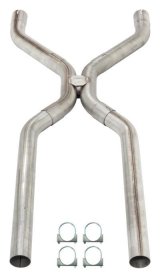 Pypes Performance Exhaust Pipes, Intermediate Pipes HVA10 2.5" Universal H-Pipe Crossover thumbnail 1