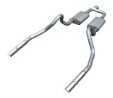 Pypes Street Pro Exhaust Systems SFM54 Exhaust, Pro, Cat-Back, Stainless Steel, Natural, Y-Pipe, Polished Tips, Ford, 3.8, 3.9L, Kit thumbnail 1