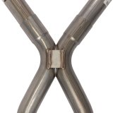 Pypes Race Pro Dual Exhaust Systems SFF11R System, Pro, Crossmember Back, 409 Stainless Steel, Natural, X-Pipe, Rear Exit, Ford, Fairlane, Kit thumbnail 4