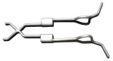 Pypes Violator Dual Exhaust Systems SGT79V System, Violator, Header-Back, Stainless Steel, Natural, X-Pipe, Chevy, GMC, V8, Kit thumbnail 2
