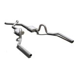 Pypes Race Pro Dual Exhaust Systems SGA13R System, Pro, Header-Back, Stainless Steel, Natural, X-Pipe, Buick, Chevy, Oldsmobile, Pontiac, V8 thumbnail 2