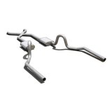 Pypes Street Pro Exhaust Systems SGA12S System, Pro, Header-Back, Stainless Steel, Natural, X-Pipe, Pontiac, 350-455, Kit thumbnail 3