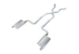 Pypes Race Pro Dual Exhaust Systems SCC12R System, Pro, Header Back, Stainless Steel, Natural, X-Pipe, Chevy, Kit thumbnail 1