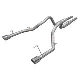 Pypes Mid Muffler Exhaust Systems SFM79 System, Cat-back, Dual, Stainless, Natural, Split Rear Exit, Ford, 3.7L, Kit thumbnail 3