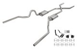 Pypes Turbo Pro Exhaust Systems SGA18T Systems, Pro, 2.50 in., Crossmember Back, 409 Stainless Steel, X-Pipe, Natural, Mufflers, Oldsmobile, V8, Kit thumbnail 3