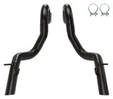 Pypes Stainless Steel Exhaust Tailpipes TFM15B Exhaust, Tailpipes, Steel, Polished, 3 in. Diameter, Slant Cut, Ford, Pair thumbnail 1