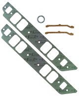 Mr. Gasket Standard Intake Sets 121 Gaskets, Intake, Composite, Rectangle Raised, 2.50 in. x 1.75 in. Port, .060 in. Thick, Chevy, 396-454, Set thumbnail 2