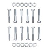 Mr. Gasket Hex Head and Socket Intake Manifold Bolt Kits 958G Bolts, Manifold, Steel, Zinc Plated, Head, Ford, Small Block, 351W, Kit thumbnail 1