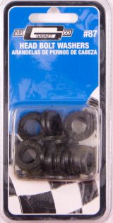 Mr. Gasket Head Bolt Washers 87 Washers, Steel, Zinc Plated, .438 in. Inside Diameter, .120 in. Thick, Set of 34 thumbnail 2