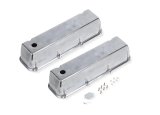 Mr. Gasket Cast Aluminum Valve Covers 6873G Covers, Perimeter Bolt, Tall, Aluminum, Polished, Baffled, Ford, Lincoln, Mercury, 429, 460, Pair thumbnail 1