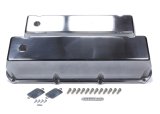 Mr. Gasket Cast Aluminum Valve Covers 6873G Covers, Perimeter Bolt, Tall, Aluminum, Polished, Baffled, Ford, Lincoln, Mercury, 429, 460, Pair thumbnail 2