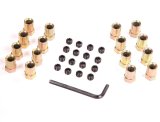 Mr. Gasket Sure-Lock Rocker Arm Nuts 923G Polylocks, 3/8 in.-24 Thread, .540 in. Outside Diameter, Set of 16 thumbnail 1