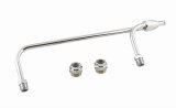 Mr. Gasket Chrome Gas Lines 1552 Fuel Line, Chrome, Steel, Holley, 4150, 3/8 in. Hose Barb Inlet, Kit thumbnail 2