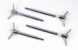 Mr. Gasket Valve Cover Y-Wing Bolt Kits 9824 Wing Nuts, 1/4-20 Thread, 4 in. Long, Chrome, Set of 4 thumbnail 2