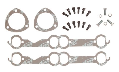 Mr. Gasket Header Installation Kits 7652G Kit, for Headers, Oval Exhaust Ports, Gaskets, Bolts, Chevy, Small Block, Kit