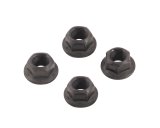 Mr. Gasket Torque Converter Nuts 6717 Nuts, Flanged, Converter, Steel, Natural, 3/8 in.-24 RH Thread, Set of 4 thumbnail 1