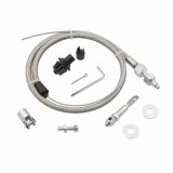 Mr. Gasket Universal Throttle Cable Kits 5657 Cable, Braided Stainless Steel, Natural, 36 in. Long, with 24 in. Sleeve, Trim to Fit, with Instructions, Universal, Each thumbnail 4