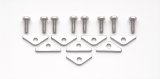 Mr. Gasket Valve Cover Clamps 9887 Hold-Down Tabs, Steel, Chrome Plated, Universal, Set of 8 thumbnail 1