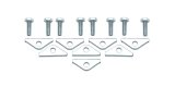 Mr. Gasket Valve Cover Clamps 9887 Hold-Down Tabs, Steel, Chrome Plated, Universal, Set of 8 thumbnail 2