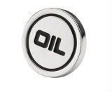 Mr. Gasket Chrome Oil Filler Caps 9815 Plug, Chrome, Push-In, OIL Logo, Fits 1 1/4 in. Hole, Each thumbnail 1