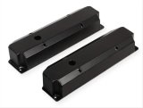 Mr. Gasket Aluminum Valve Covers 6865BG Covers, Tall, Fabricated Aluminum, Black Powdercoated, Chrysler, Dodge, Plymouth, Big Block, Pair thumbnail 1