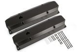 Mr. Gasket Aluminum Valve Covers 6865BG Covers, Tall, Fabricated Aluminum, Black Powdercoated, Chrysler, Dodge, Plymouth, Big Block, Pair thumbnail 2