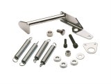 Mr. Gasket Throttle Return Spring Kits 9678 Spring, Chrome, Dual Spring, Bracket, Universal, Kit thumbnail 1