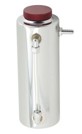 Mr. Gasket Radiator Fluid Reservoirs 9135 Overflow Tank, 24 Ounces, 3 in. Diameter, 9 in. Height, Aluminum, Polished, Universal, Each thumbnail 1