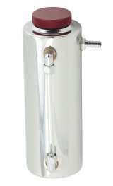 Mr. Gasket Radiator Fluid Reservoirs 9135 Overflow Tank, 24 Ounces, 3 in. Diameter, 9 in. Height, Aluminum, Polished, Universal, Each thumbnail 2