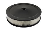 Mr. Gasket Competition Air Cleaners 9790BP Cleaner, Competition, Round, Dropped Base, Steel, Matte Black Powdercoated, 14 in. Diameter, Each thumbnail 1