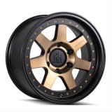 Mayhem Prodigy 8300 Series Matte Black Wheels with Bronze Tint Face 17x9 Wheels, (8300) W/ 17X9 5-114.3 -6Mm 72.6Mm thumbnail 1