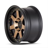 Mayhem Prodigy 8300 Series Matte Black Wheels with Bronze Tint Face 17x9 Wheels, (8300) W/ 17X9 5-114.3 -6Mm 72.6Mm thumbnail 2