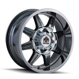 Mayhem Monstir 8101 Series Chrome Dually Wheels 19.5x6.75 Wheel, MONSTIR FRONT CHROME 19.5X6.75 8-200 102mm 142mm thumbnail 1