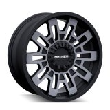 Mayhem Cortex 8113 Matte Black Wheels with Dark Tint 18x9 MAYHEM CORTEX MATTE BLACK W/MACHINED DART TINT 18X9 6-135/6-139.7 0MM 106MM thumbnail 1