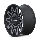 Mayhem Cortex 8113 Matte Black Wheels with Dark Tint 18x9 MAYHEM CORTEX MATTE BLACK W/MACHINED DART TINT 18X9 6-135/6-139.7 0MM 106MM thumbnail 3