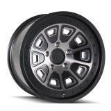 Mayhem Flat Iron 8301 Series Matte Black Wheels with Dark Tint Face 20x9 Wheels, (8301) W/ 20X9 6-135 0Mm 87.1Mm thumbnail 1