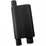 Flowmaster 80 Series Crossflow Steel 3 Inch Muffler 43083 Muffler, Series, in. Inlet/Dual 2 1/2 in. Outlet, Steel, Black, Each thumbnail 2