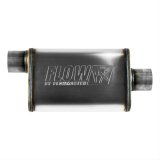Flowmaster FlowFX 409 Stainless Steel 3 Inch Muffler 71229 Muffler, Series, in. Offset Inlet/3 in. Center Outlet, Reversible, Steel, Natural, Each thumbnail 3