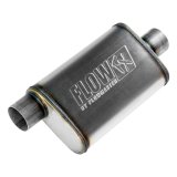 Flowmaster FlowFX 409 Stainless Steel 3 Inch Muffler 71229 Muffler, Series, in. Offset Inlet/3 in. Center Outlet, Reversible, Steel, Natural, Each thumbnail 7