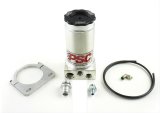 PSC Power Steering Reservoirs SR146-6-10 Reservoir, Remote Style, Aluminum, Natural, 3.50 in. Diameter, 8.25 in. Length, Each thumbnail 1
