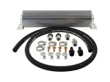PSC Fluid Cooler Kits CK100-8 Coolers, Power Steering, Heat Sink, -8AN Fittings, Hose, Clamps, Hardware, Aluminum, 16.00 in. Length, Single Pass, Each thumbnail 1