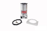 PSC Power Steering Reservoirs SR148H-6-12 Reservoirs, Remote, Hydroboost, Aluminum, Brushed Finish, 8.75 in. Height.-12 An, Inlet, Two -6 An 45 Return,Fittings, Hardware,Each thumbnail 1