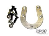 PSC Power Steering Brackets MB03K Bracket, Upper, Driver Side, Aluminum, Natural, Ford, Kit thumbnail 1