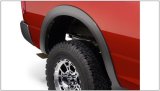 Bushwacker Color-Matching OE-Style Fender Flares for 2017-2018 2500, 3500 - 50917-55 Flares, OE-Style, Front and Rear, Dura-Flex Thermoplastic, Bright Silver Metallic, 0.500 in. Flare Width, Dually, Ram, Set of 4 thumbnail 2